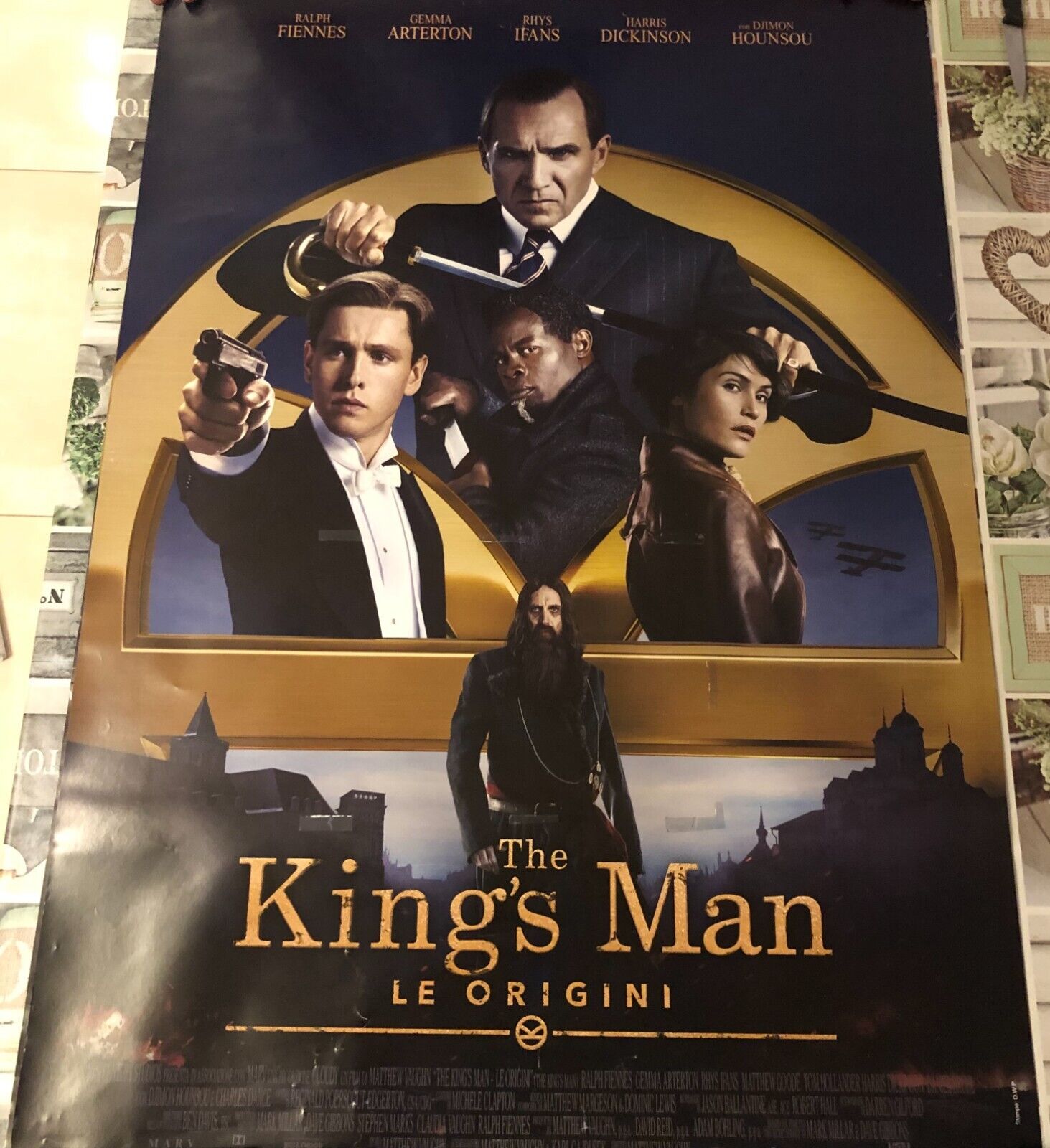 Poster locandina The King?s man Le origini 100x70 cm ORIGINALE da cinema 2021  d