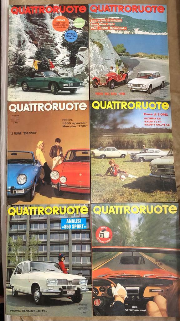 Quattroruote annata 1968 n. 145-156 di Aa.vv.,  1968,  Quattroruote