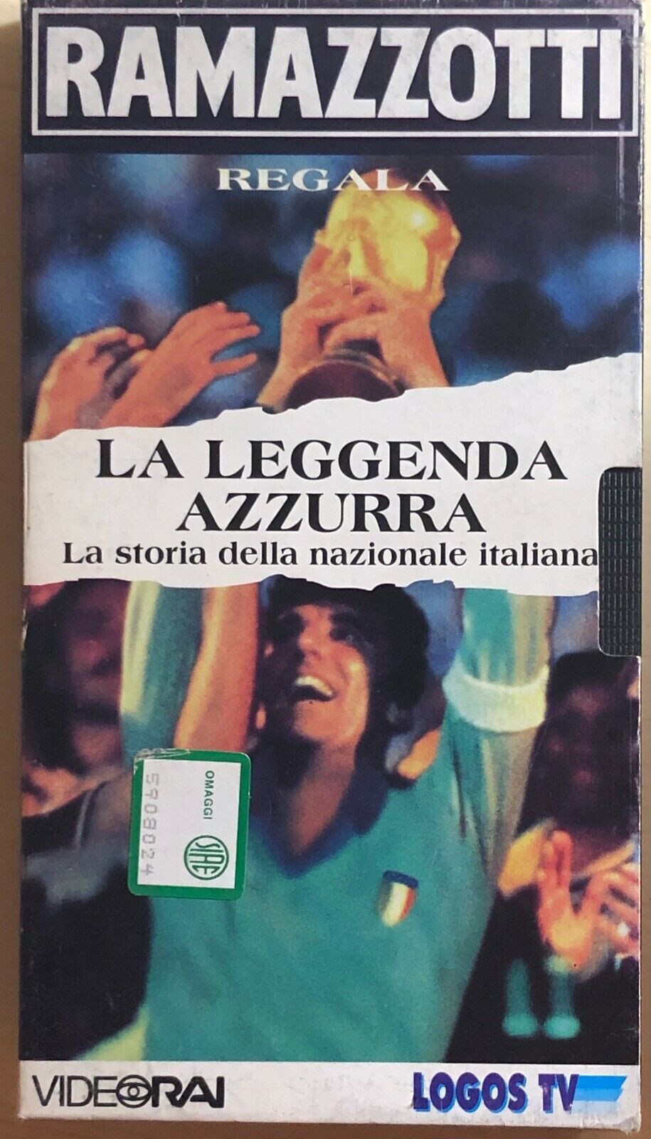 Ramazzotti regala La leggenda azzurra VHS  di Logos Tv,  1995,  Videorai