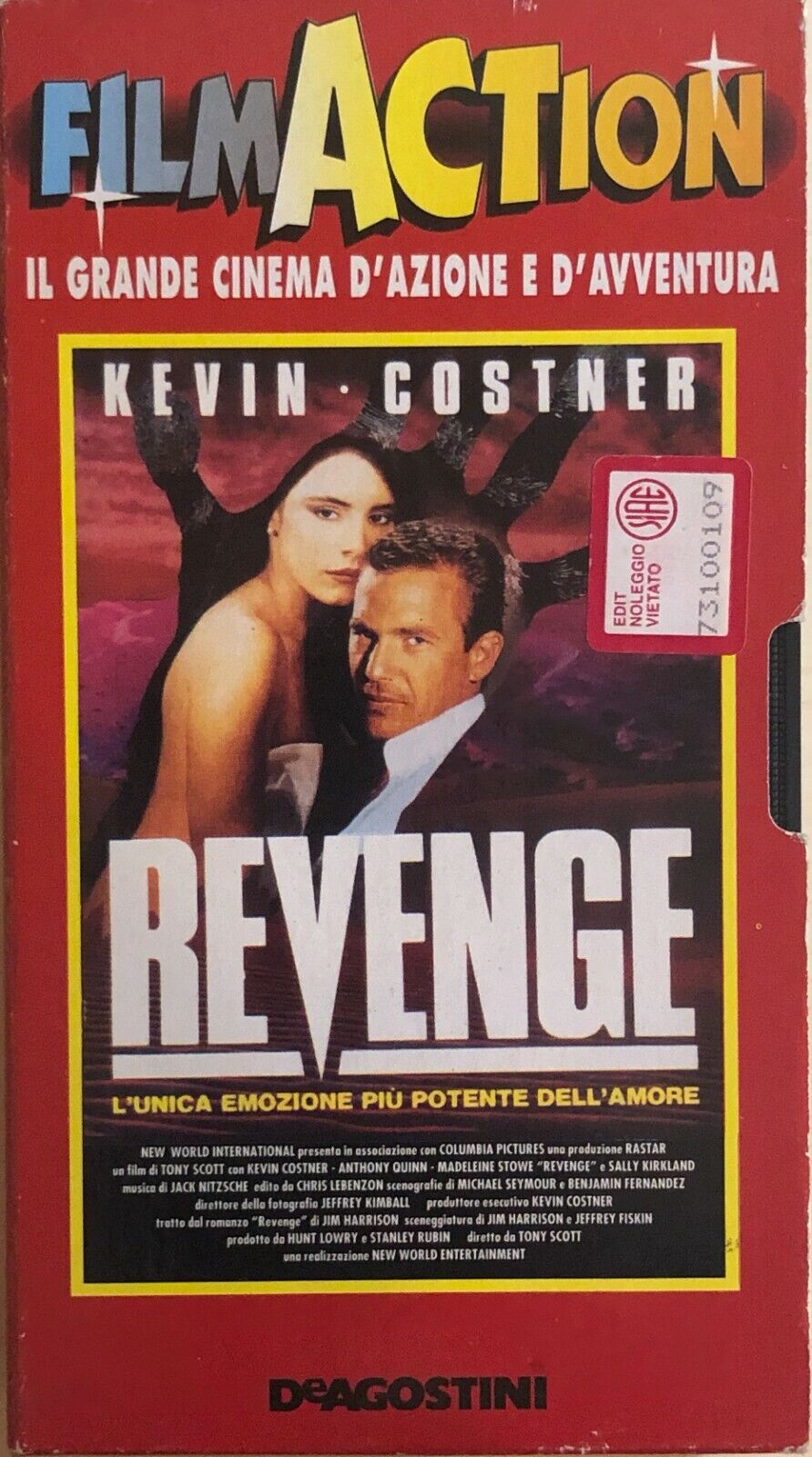 Revenge VHS  di Tony Scott, 1995, Deagostini