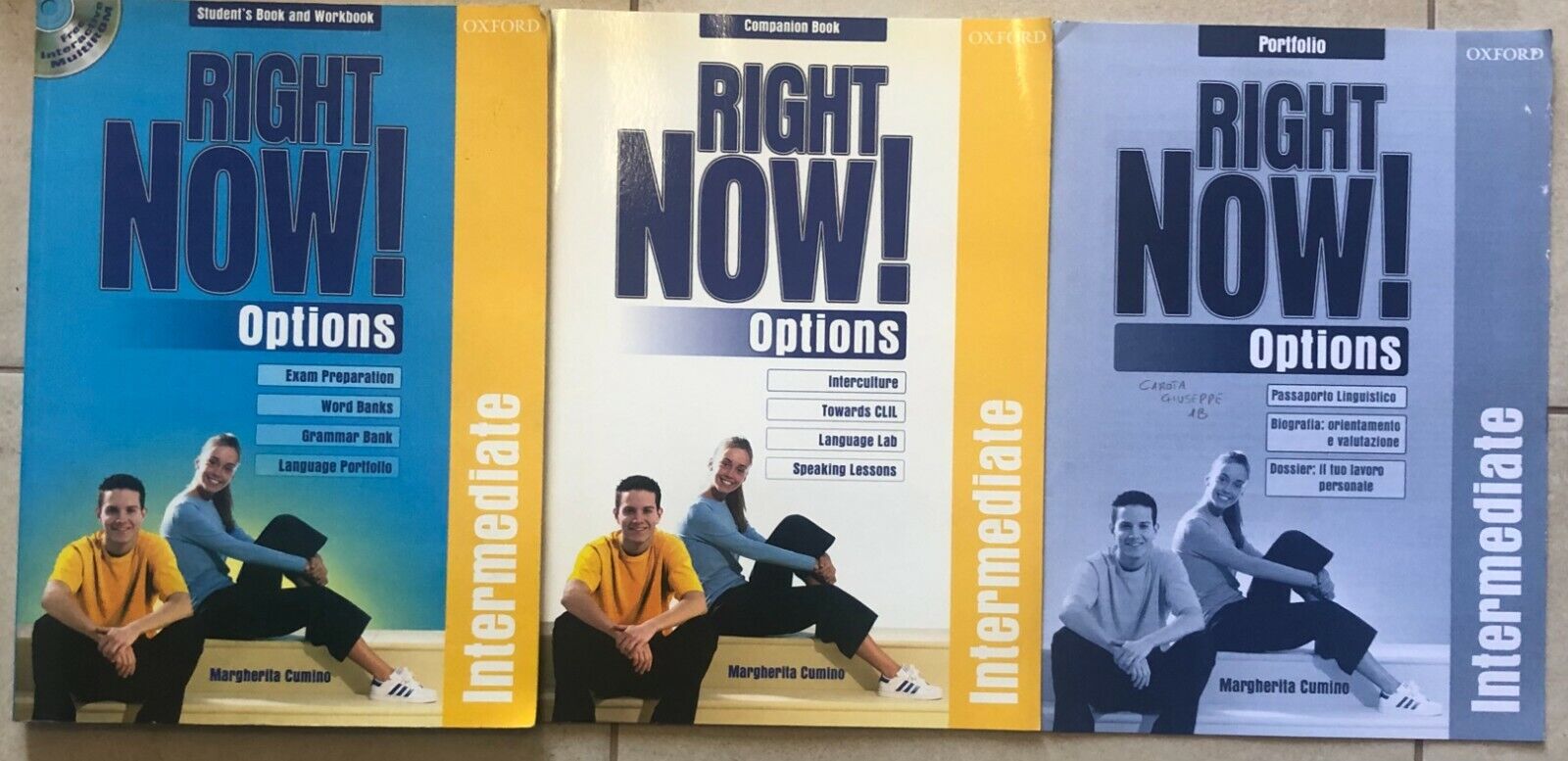 Right now options Student?s book e Workbook+Companion Book+Portfolio di Margheri
