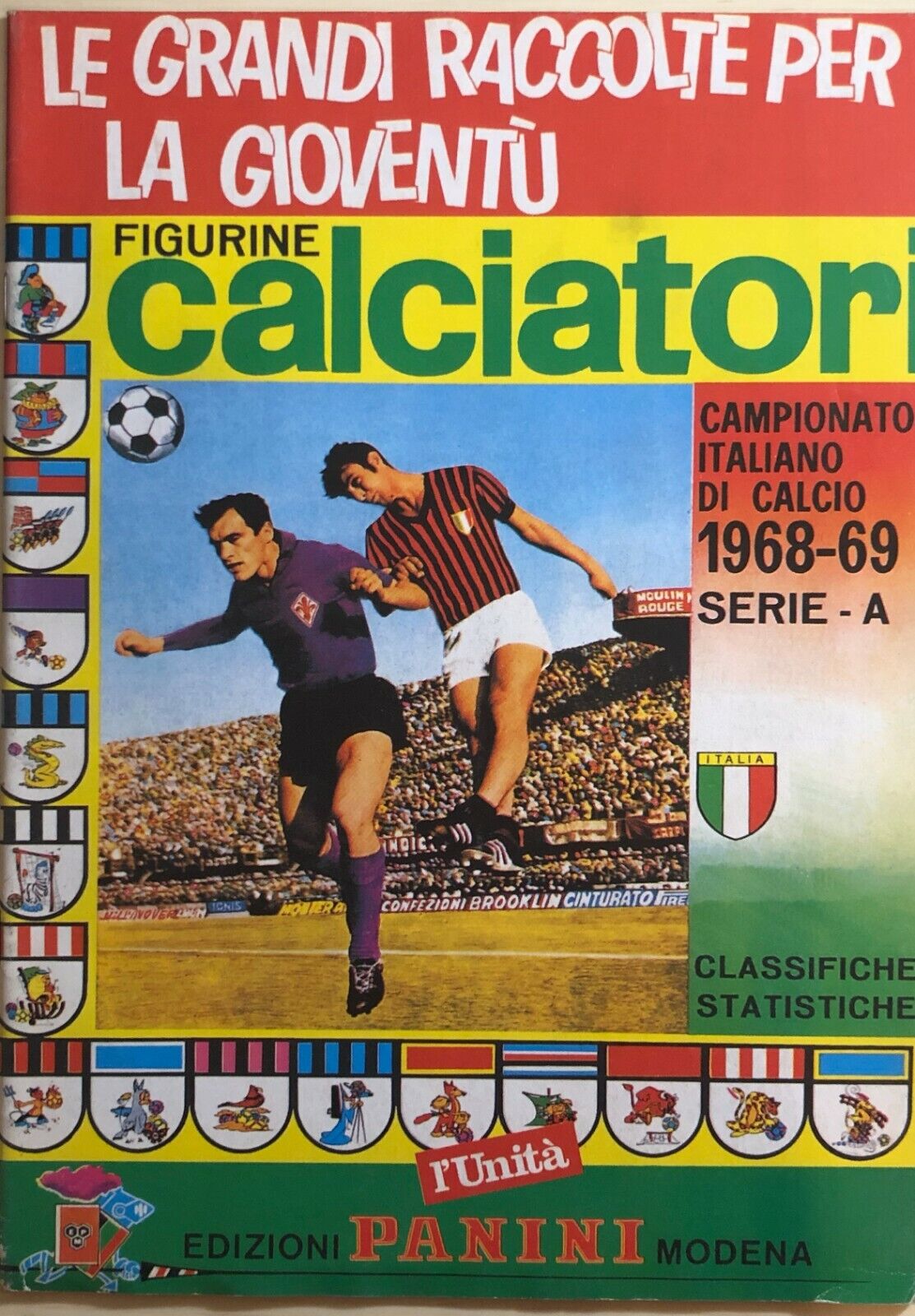 Ristampa album Calciatori Panini Serie A 1968-69
