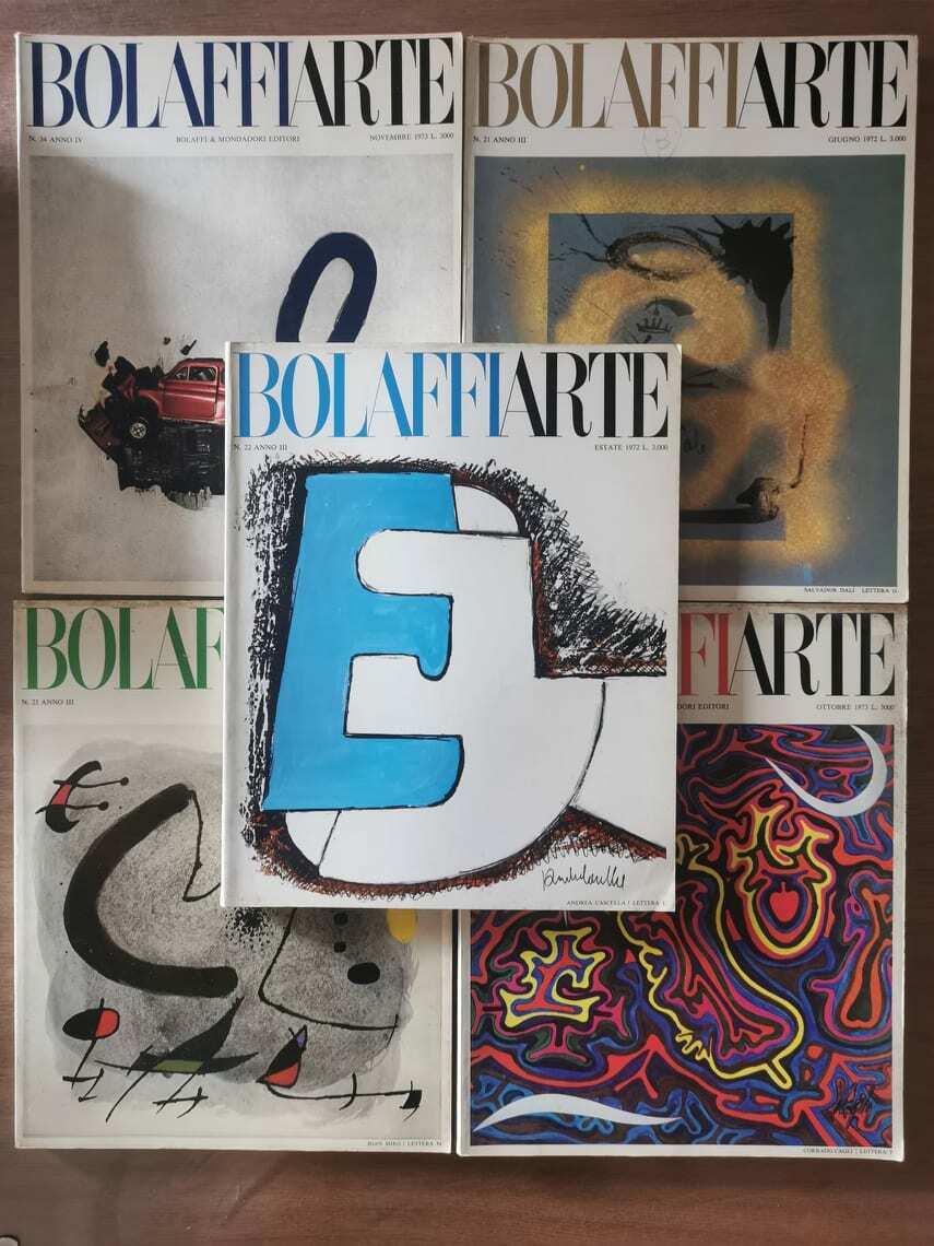 Rivista Bolaffi arte 10 volumi - Bolaffi & Mondadori editori - 1973 - AR
