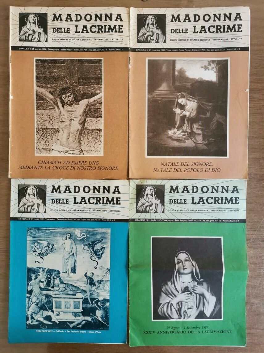 Rivista Madonna delle lacrime 10 volumi - AA. VV. - 1990 - AR