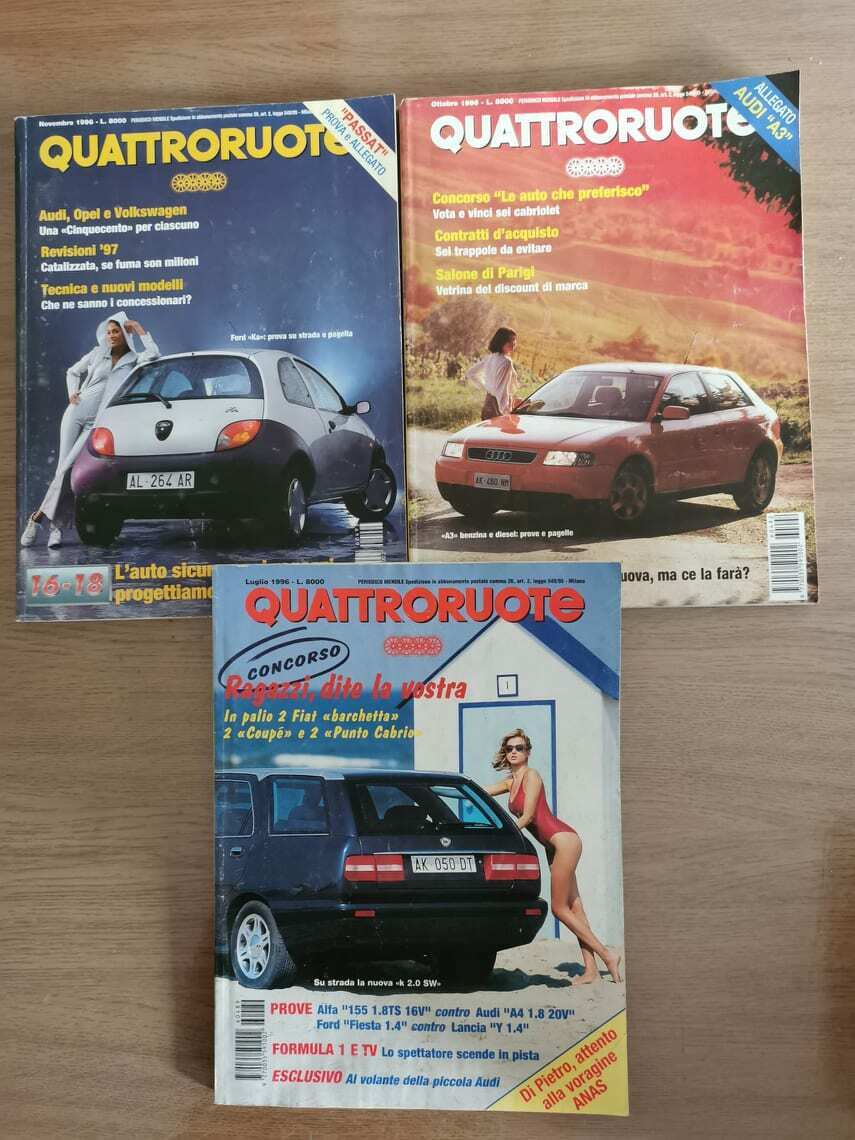Rivista Quattroruote annata 1996 3 volumi - Editoriale Domus - 1996 - AR