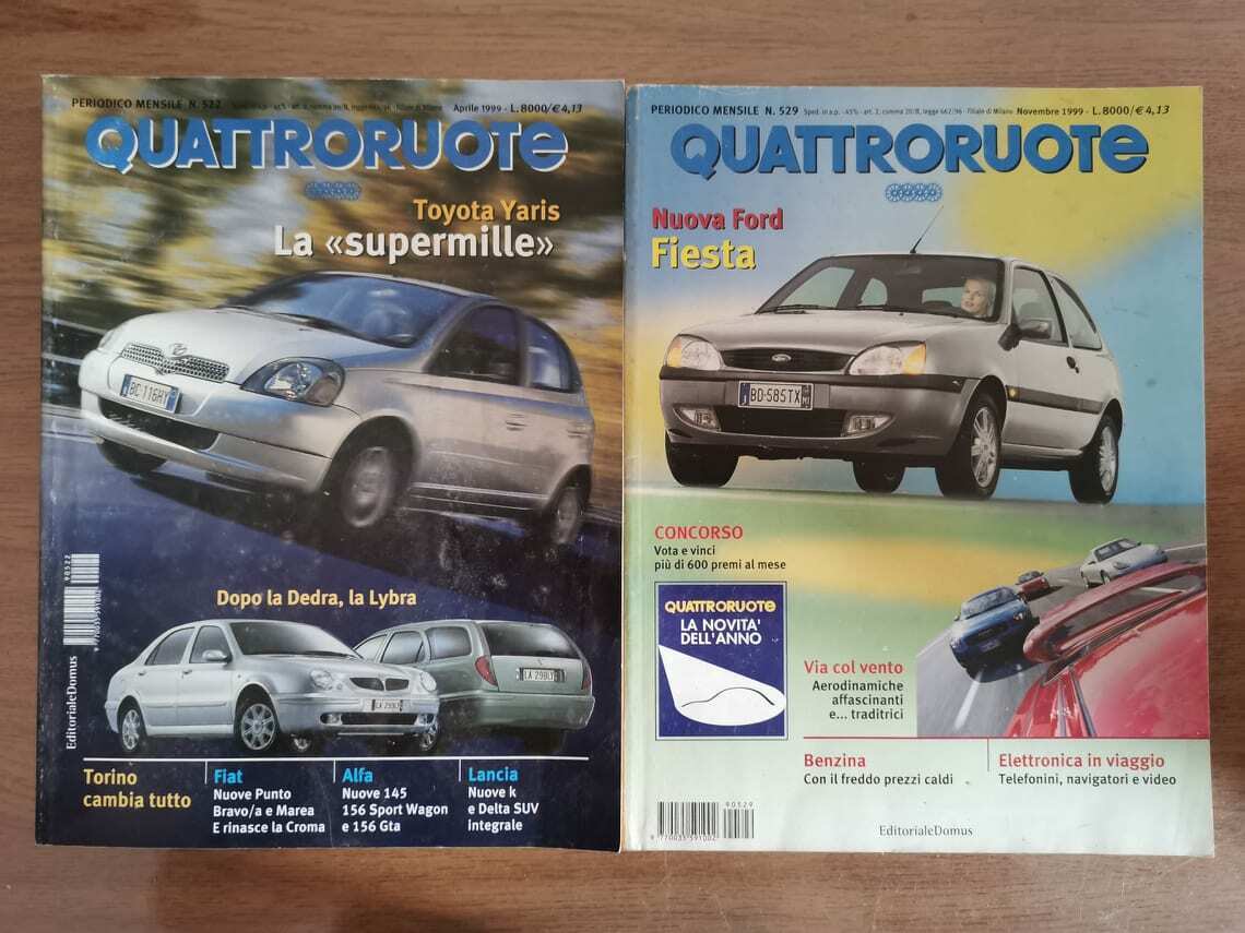 Rivista Quattroruote annata 1999 2 volumi - Editoriale Domus - 1999 - AR