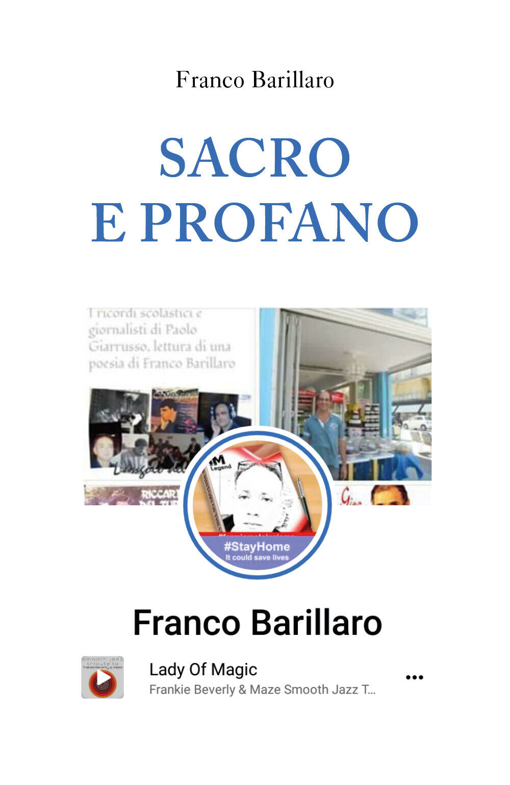 Sacro e profano di Franco Barillaro,  2020,  Youcanprint