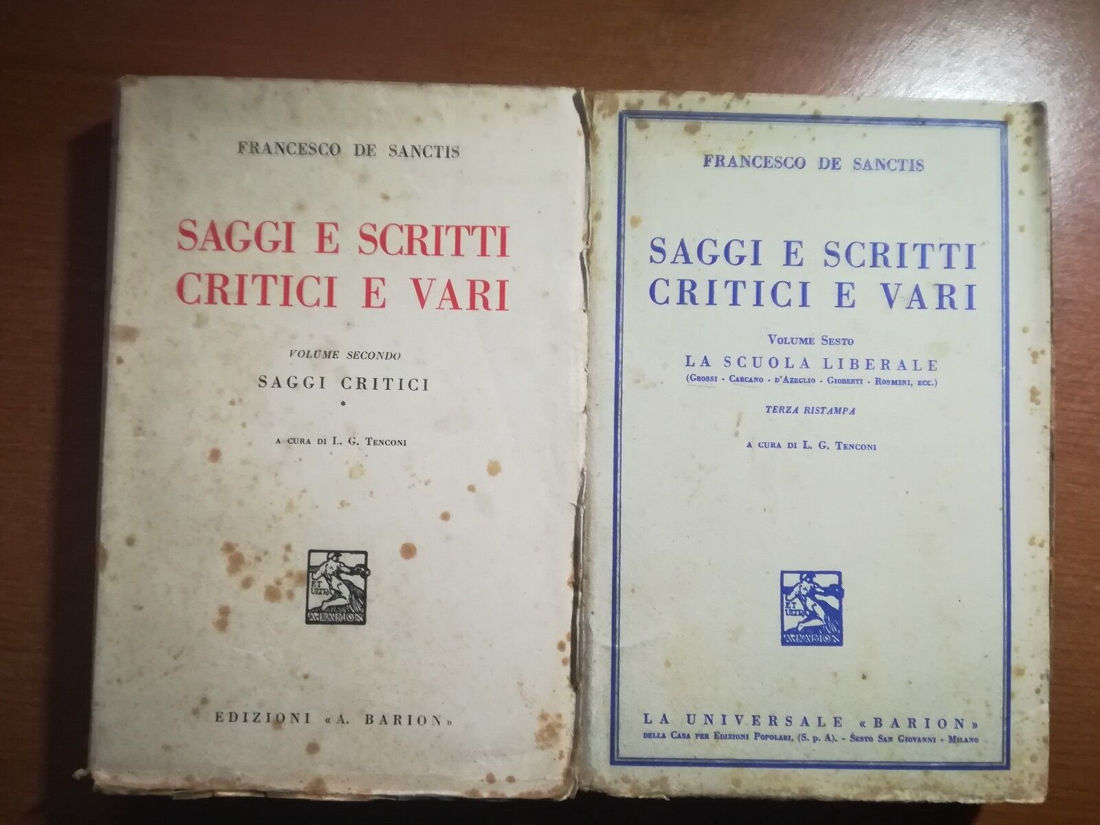 Saggi e scritti critici e vari - F. De Sanctis - Barion - 1936 - M