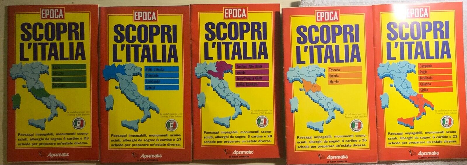 Scopri L'Italia 1-2-3-4-5 di Aa.vv.,  1992,  Epoca
