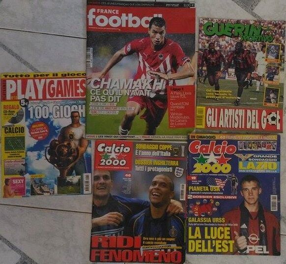 Stock 4 riviste sul calcio + Play games in regalo  di Aa.vv.,  Anni 90?..