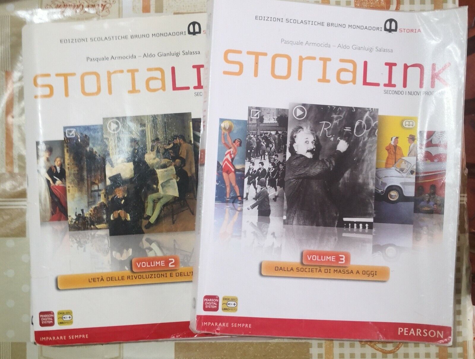 Storia Link volume 2 e 3  di A.a.v.v,  2012,  Mondadori -F