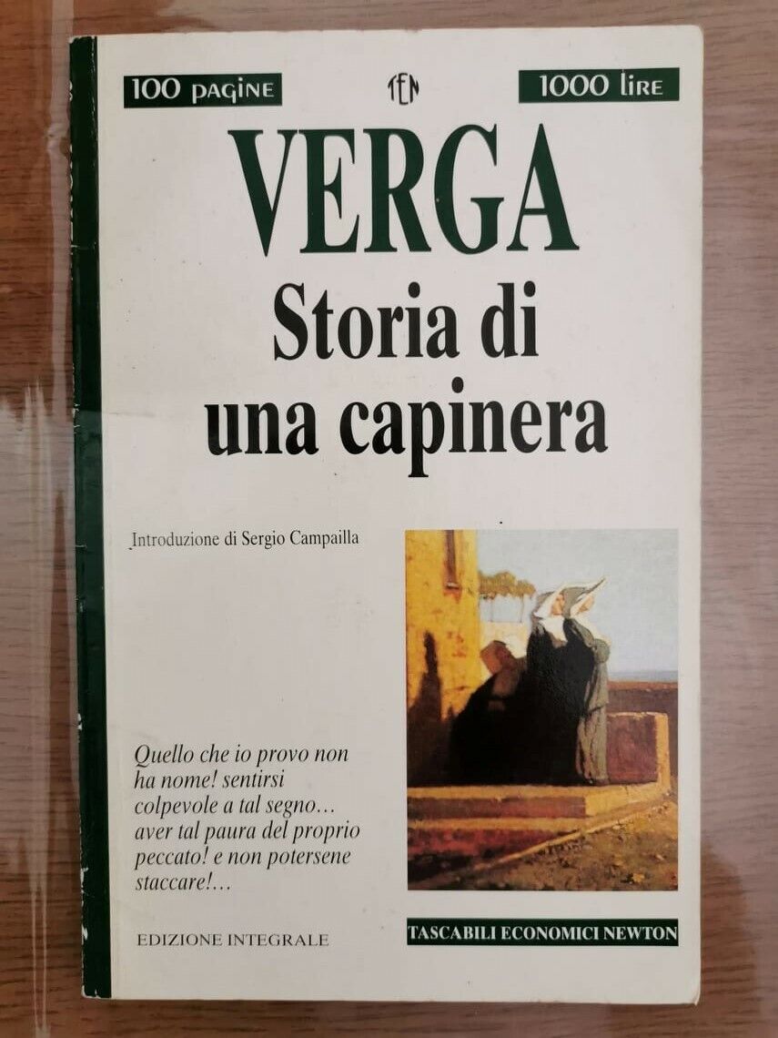 Storia di una capinera - G. Verga - Newton - 1997 - AR