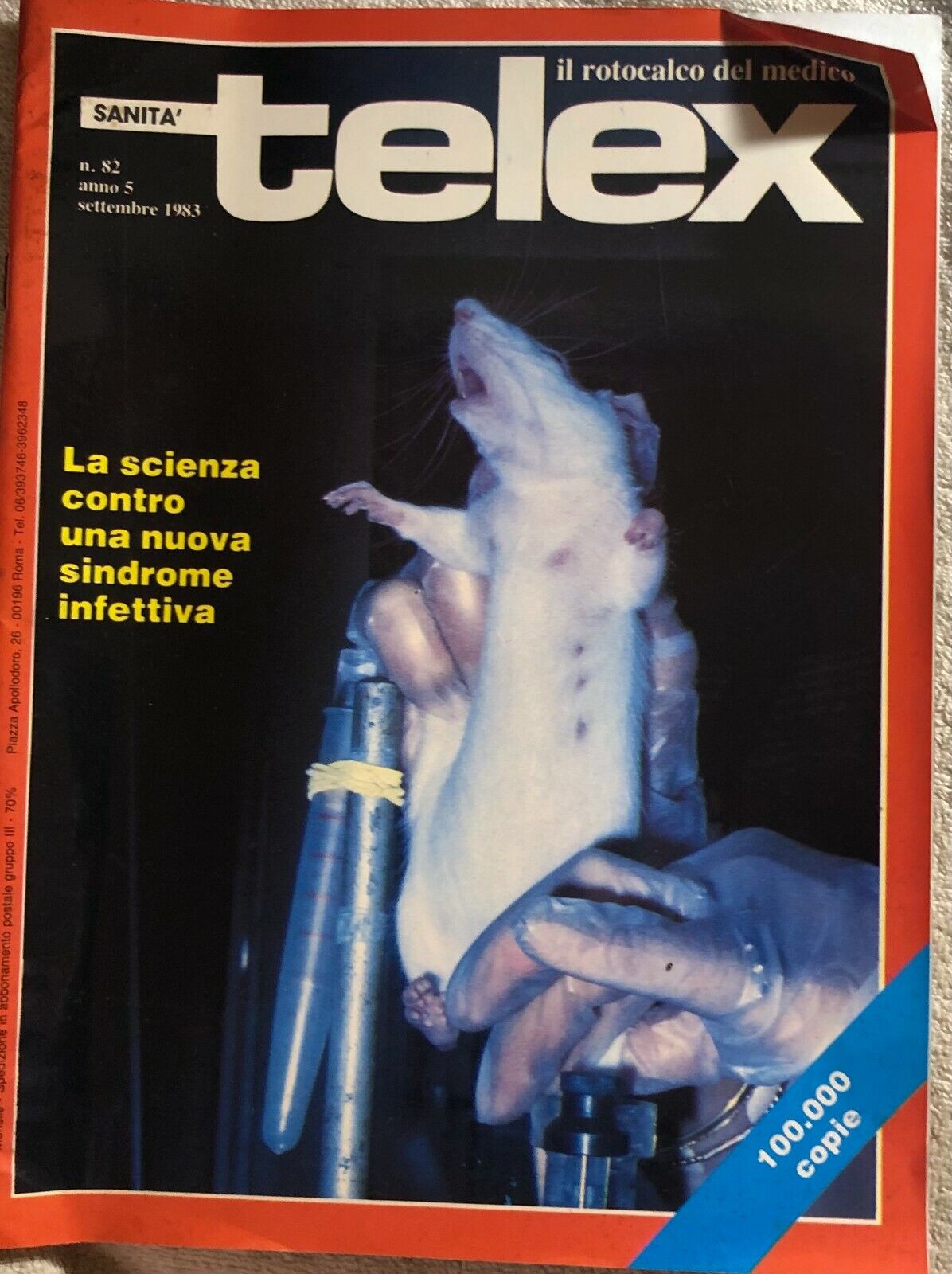 Telex n.82 - Il rotocalco del medico di Aa.vv.,  1983,  Sanit?