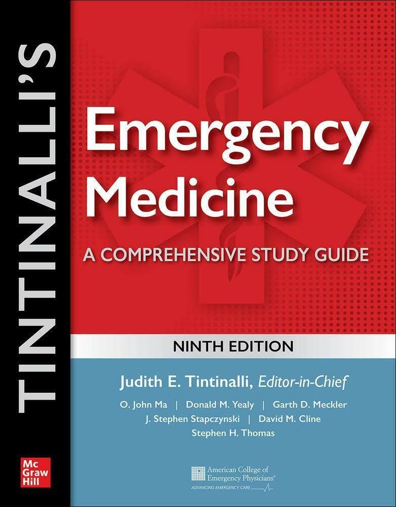 Tintinalli's emergency medicine -  Judith E. Tintinalli  - McGraw-Hill, 2020