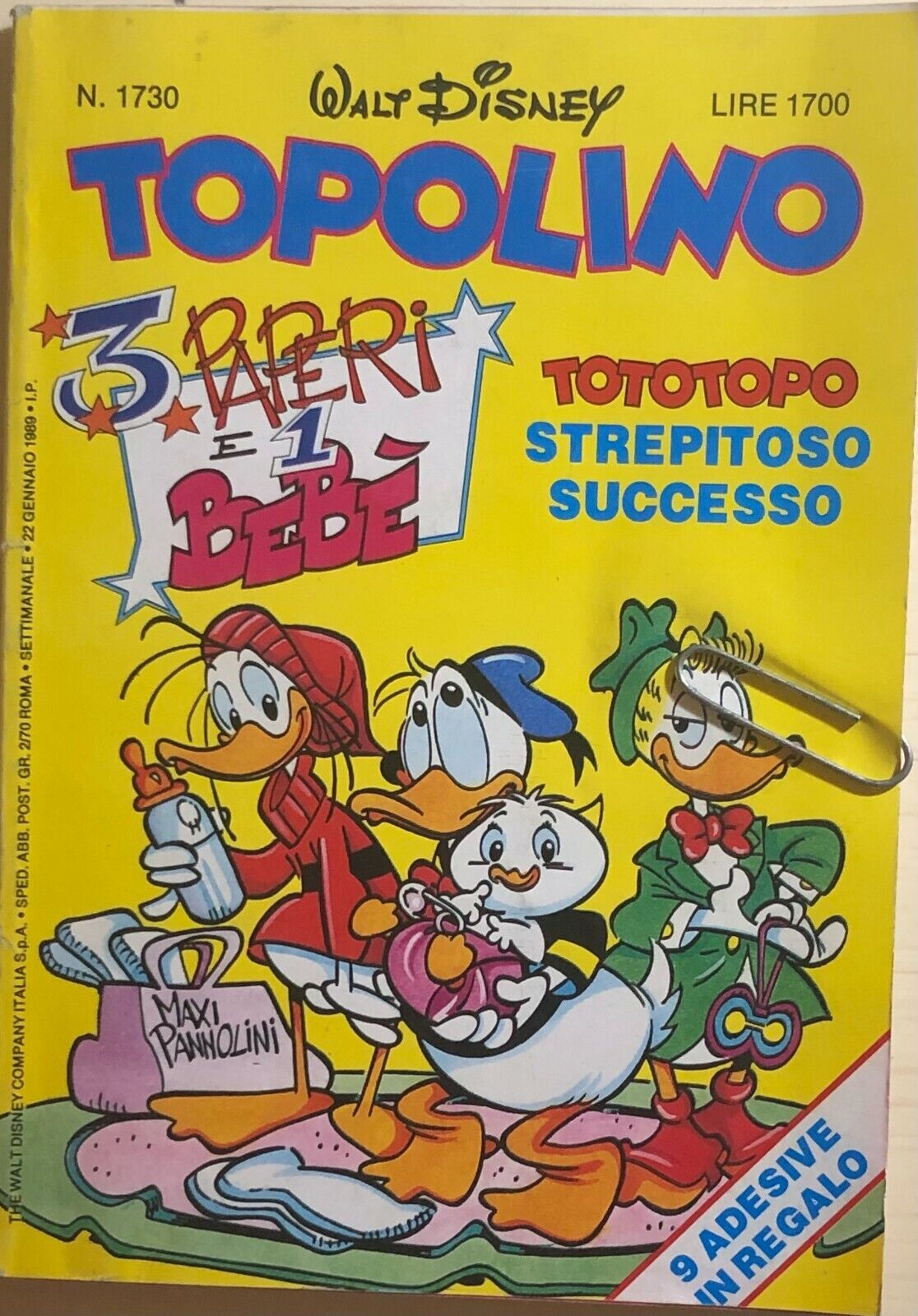Topolino 1730 di Disney, 1989, Panini