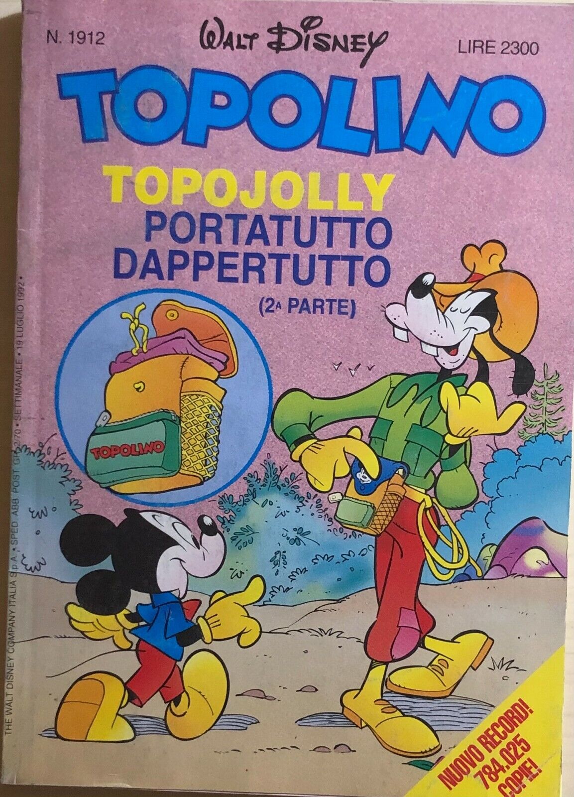 Topolino 1912 di Disney, 1992, Panini