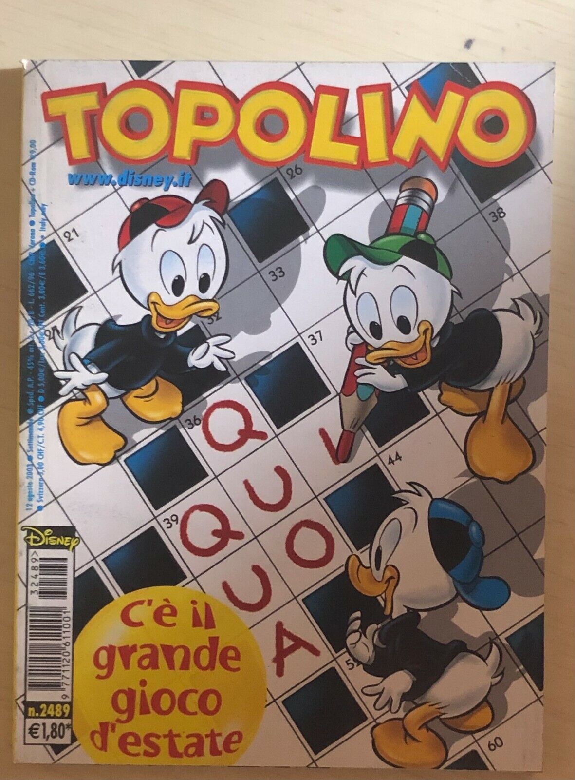 Topolino 2489 di Disney, 2003, Panini