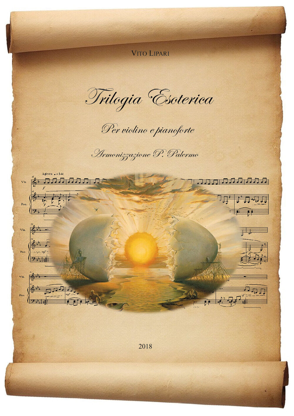 Trilogia esoterica per violino e pianoforte di Vito Lipari,  2018,  Youcanprint