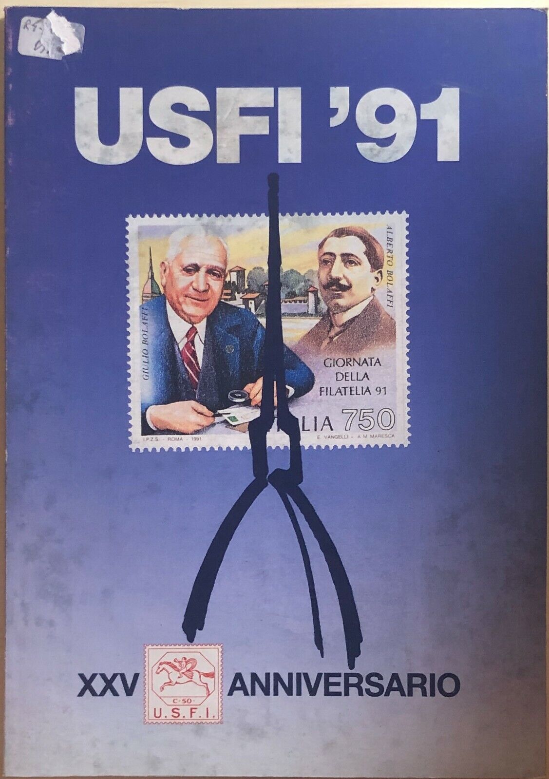 USFI ?91 XXV Anniversario di Aa.vv., 1991, Unione Stampa Filatelica Italiana