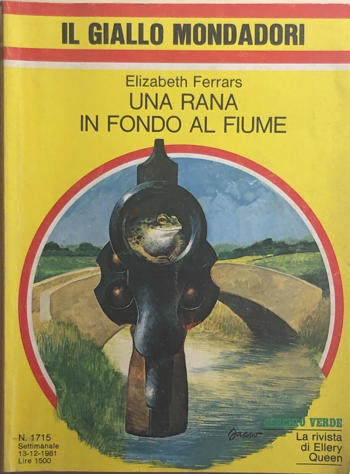 Una rana in fondo al fiume di Elizabeth Ferrars, 1981, Mondadori