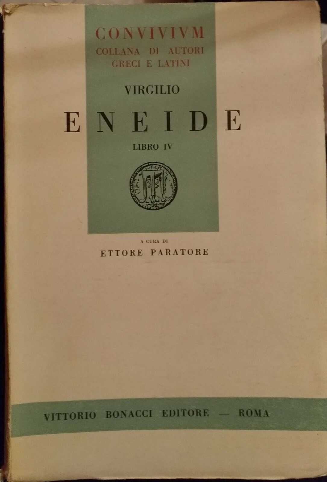 VIRGILIO:ENEIDE - PARATORE, BONACCI EDITORE - 1964 - S