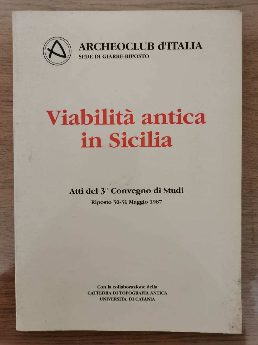 Viabilit? antica in Sicilia - AA. VV. - 1987 - AR
