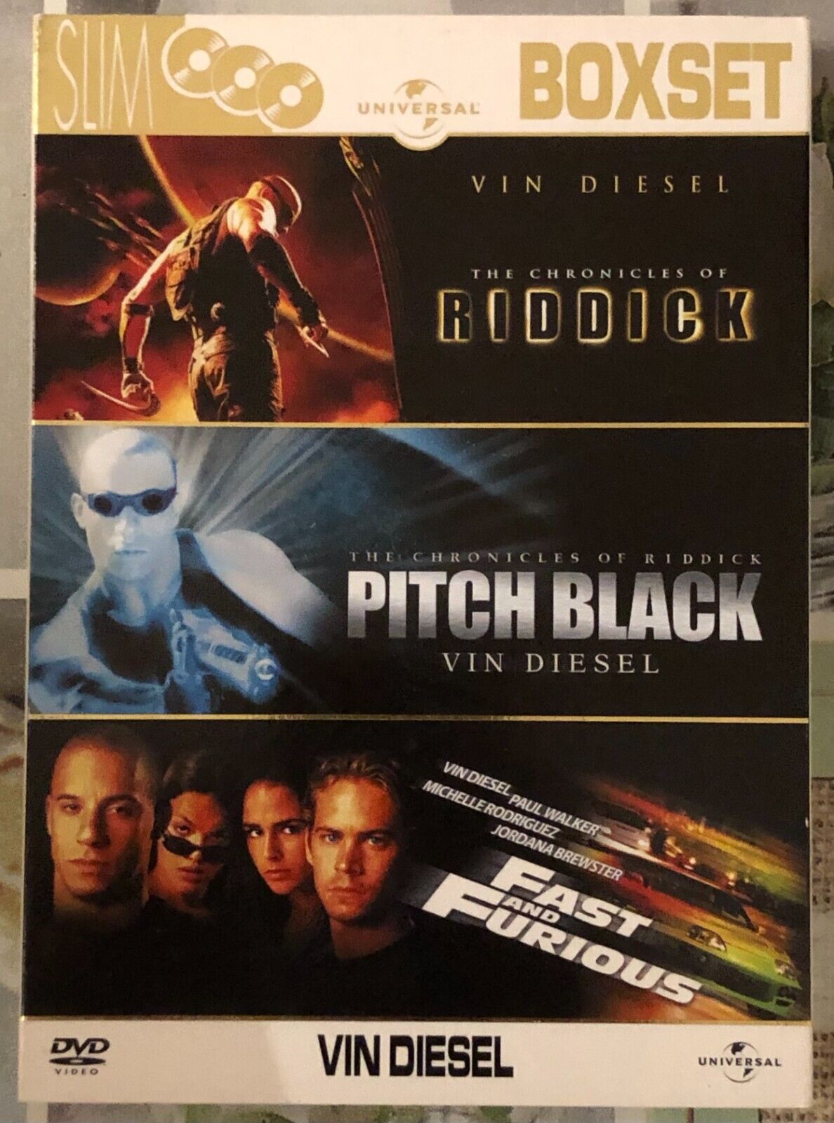 Vin Diesel Slim Boxset (Cofanetto 3 DVD) di Vin Diesel, Universal Pictures