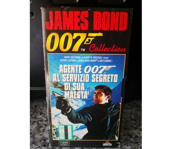 007 - Al servizio segreto di sua maestà - vhs -1996 - Fabbri video -F