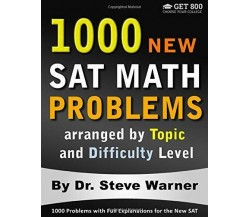 1000 SAT Math Problems is both a comprehensive SAT math course and an extended S