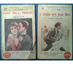 2 Vol Romantica economica Sonzogno: Sono sola. Venite! -Il dramma delle Acque -L