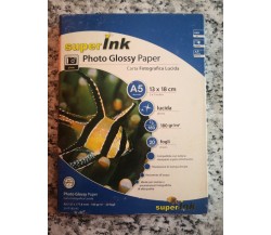  2 conf. Super Ink - photo glossy paper - A5 ( 127x177,8 mm ) 20 fogli  -F