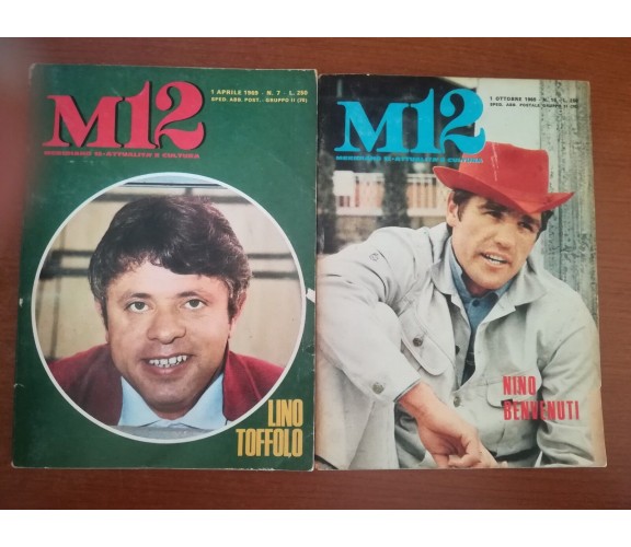2 riviste M12 - Pasquale Massaro - Sei - 1969 - M