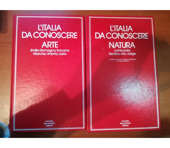 2 volumi L'italia da conoscere - AA.VV.- Mondadori - 1972 - M
