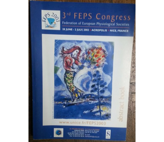 3rd FEPS Congress - AA.VV - Société de Physiological,2003 - R