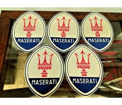 5 Maserati adhesives (adesivi) of 25 x 18.5 cm.