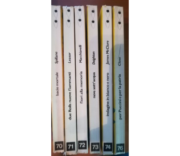 6 volumi i gialli garzanti - AA.VV.- Garzanti - 1975 - M