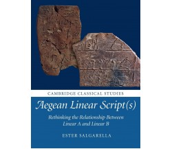 Aegean Linear Script(s) - Ester Salgarella - Cambrdige, 2022