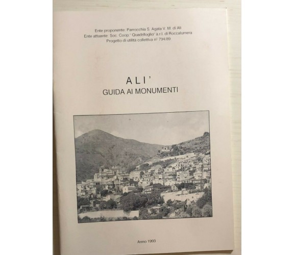 Alì, guida ai monumenti di Aa.vv., 1993, Soc. Coop. Quadrifoglio Roccalumera