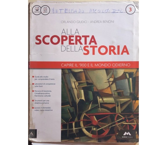 Alla scoperta della storia 2+3 di Giudici-bencini,  2013,  Mursia Scuola