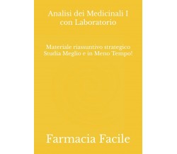 Analisi dei Medicinali I con Laboratorio: Materiale riassuntivo strategico Studi