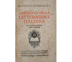 Antologia della Letteratura italiana VOL II - ER
