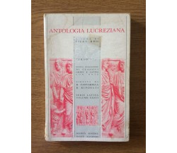 Antologia lucreziana - Piero Rho - Dante Alighieri - 1990 - AR