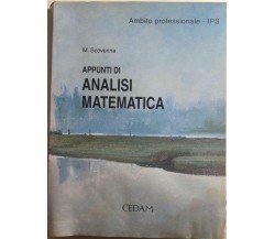 Appunti di analisi matematica	di M.scovenna, 2003, Cedam