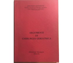 Argomenti di chirurgia geriatrica di Antonino Giovinetto, 1989, Marchese Giusepp