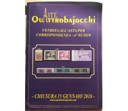 Aste Quattrobajocchi 01/2018	di Aa.vv.,  2018,  Quattrobajocchi