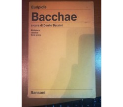 Bacchae - Euripidis - Sansoni - 1986  - M