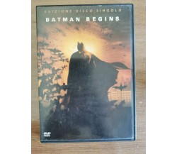 Batman begins DVD - C. Nolan - Warner Bros - 2005 - AR