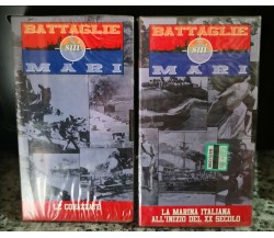 Battaglia sui mari 2 volumi - Vhs -le corazzate , la marina italiana - 1995-F