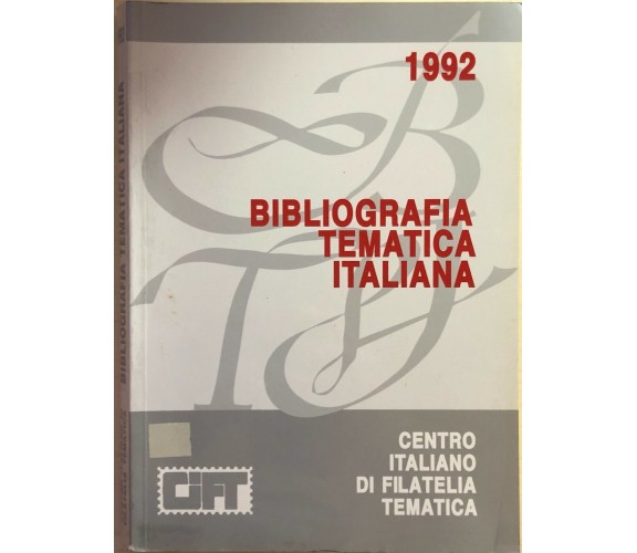 Bibliografia tematica italiana 1992 di Gianni Bertolini, 1992, Gift