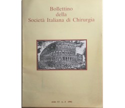 Bollettino della Società Italiana di Chirurgia n.4/1992 di Aa.vv., 1992, Sic